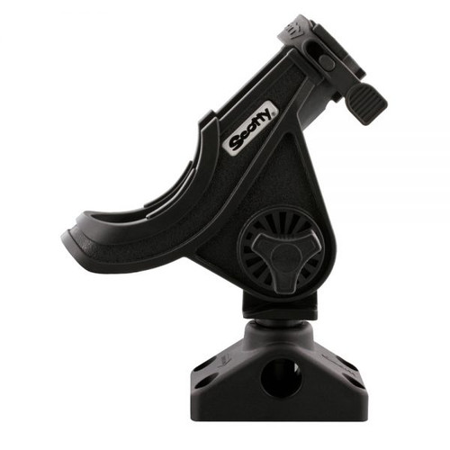 Scotty Baitcaster / Spinning Rod Holder With Combination Side/Deck Mount 280 Black