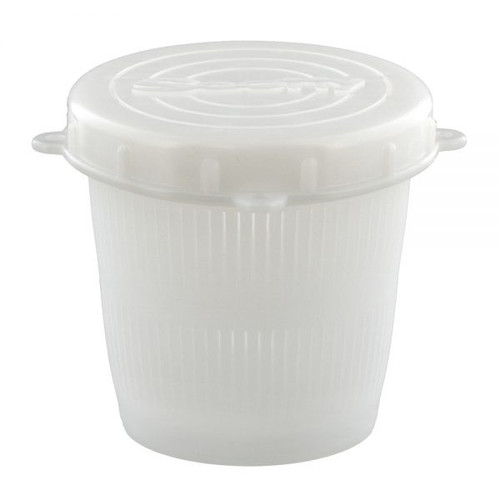 Scotty Vented Bait Jar White With Lid- 1/2 Liter 670