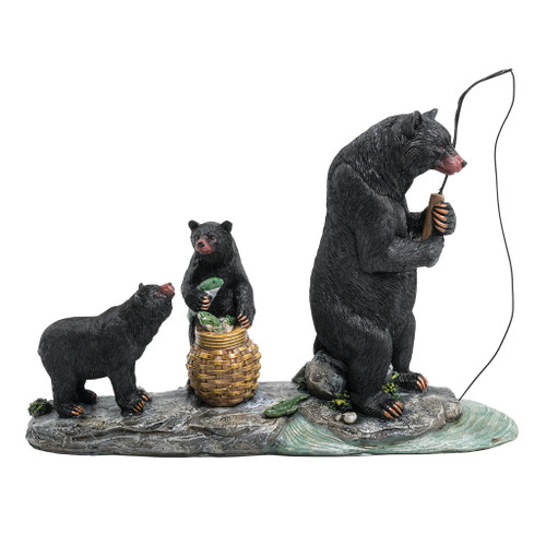 Lipco Bear Family Fishing Figurine Lipco Bear Family Fishing Figurine