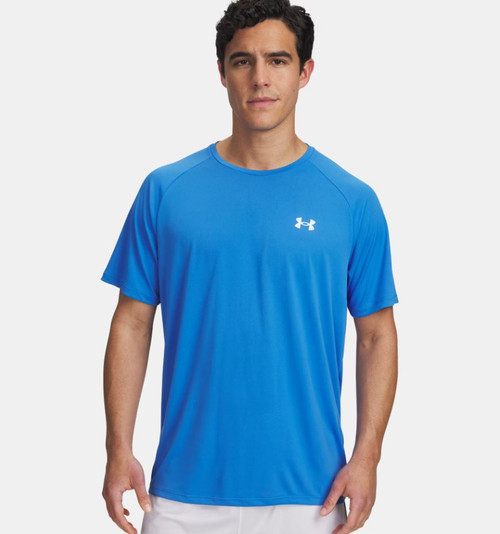 Under Armour Men's Tech 2.0 Short Sleeve - Blue Atlantis/White