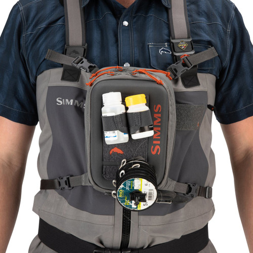 Simms Freestone Chest Pack - Pewter, One Size Simms Freestone Chest Pack - Pewter, One Size