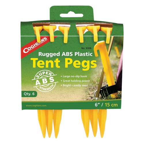 ABS Tent Pegs- 6 Pack