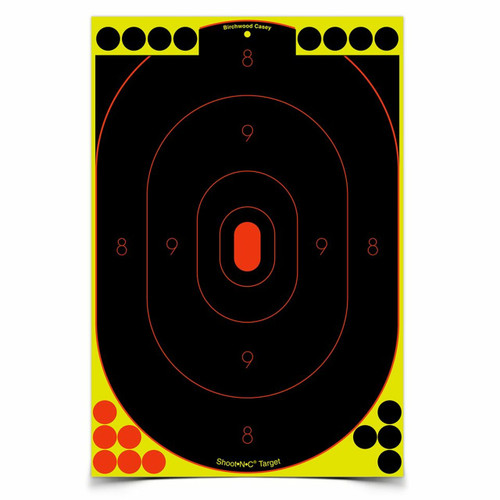 Shoot•N•C® 12"x18" Oval Silhoutte- 12 Targets & 126 Pasters