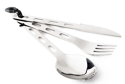 GSI Outdoors Glacier Stainless 3pc Ring Cutlery Set