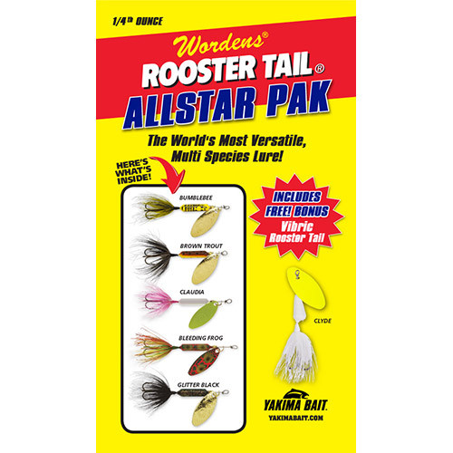 Yakima Bait Rooster Tail 1/4oz Allstar Pak