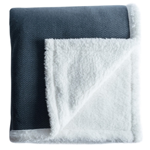 Kuma Herringbone Sherpa Throw