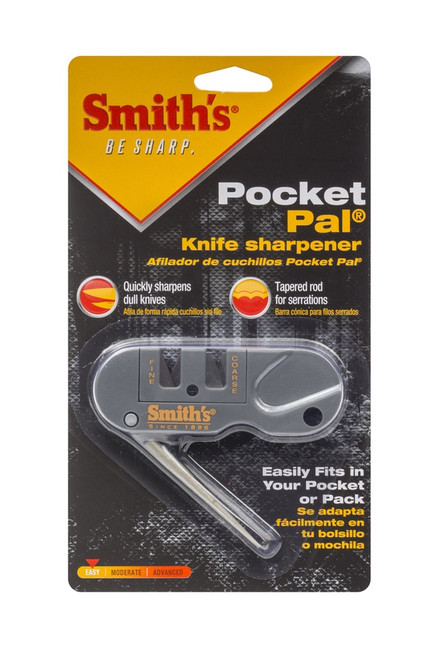 Smith's CCKS 2-Step Knife Sharpener - Yellow - 2-Step Preset Coarse & Fine  Slots - Outdoor Handheld Knife Sharpener - Fishing, Hunting, Fillet, Pocket