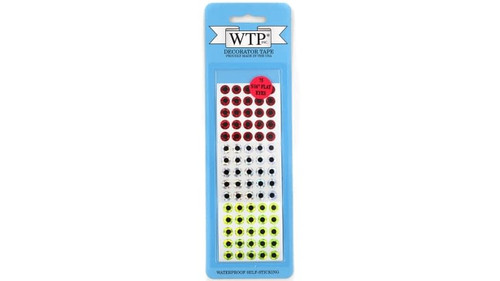 WTP Flat Stick On Eyes (Assorted Color Pack)