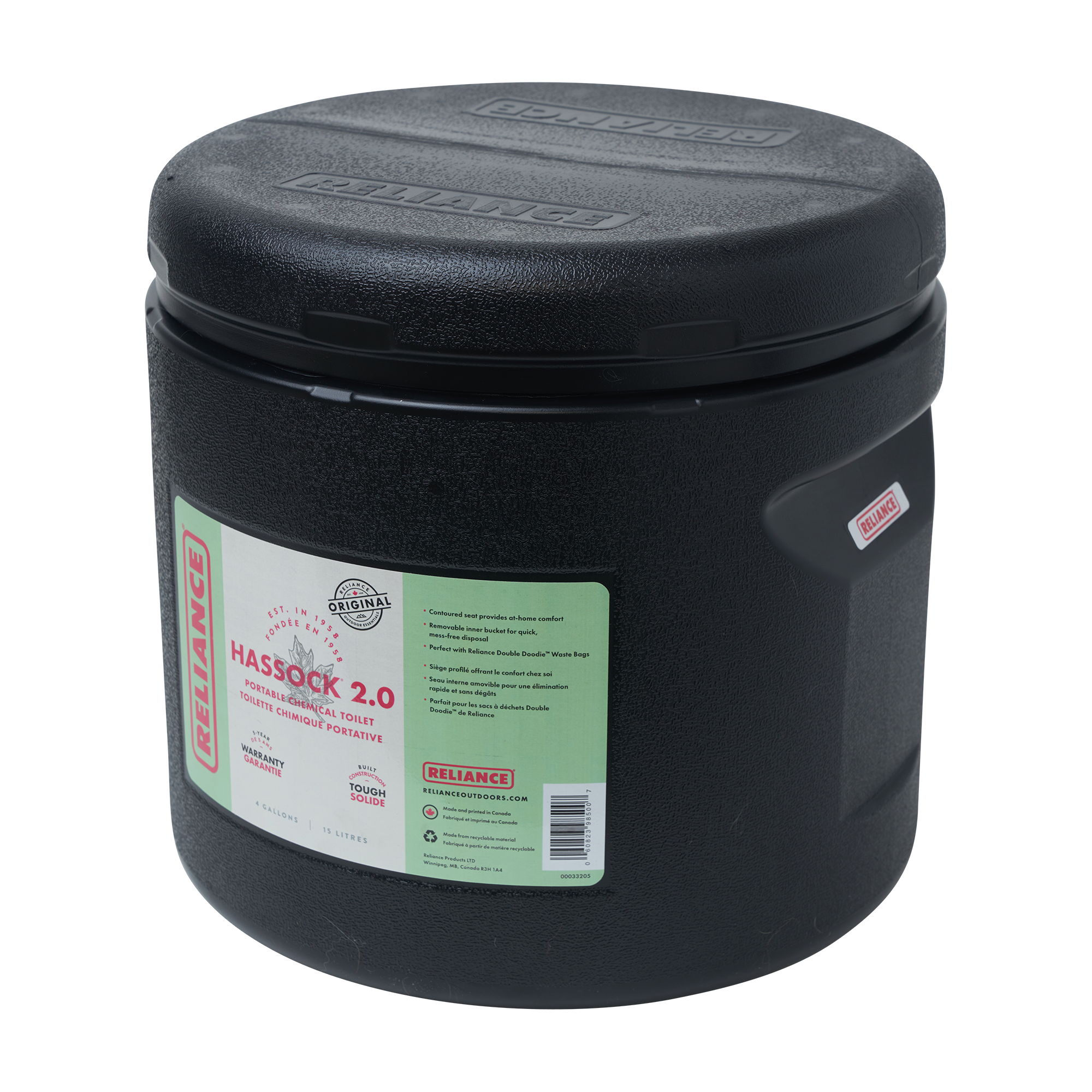Reliance Hassock 2.0 Portable Toilet - Thumbnail 4