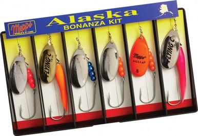 Mepps Alaska Bonanza Kit - Plain Single Hook Lure Assortment