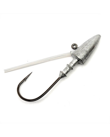 Gamakatsu Darter 26 Jighead #2/0 1/8 Oz Nickel Argent Noir - 5 Pièces