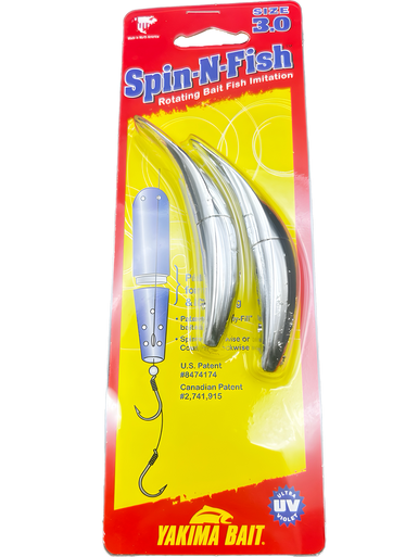 Yakima Bait 2.5 Spin-N-Fish - Unrigged 2 Pack, Smurf Mumps