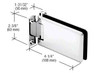 Grande Chrome Grande 037 Series Wall Mount Standard Back Plate Hinge