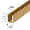 SDCD38SB Fixing U-Channel Brushed Brass Finish for 10mm Shower Glass