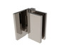 Como Brushed Nickel 90º Glass-to-Wall Hinge