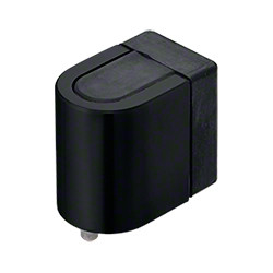 CRL Matte Black Auxiliary Wall/Floor Mount Door Stop Showerglass.co.uk