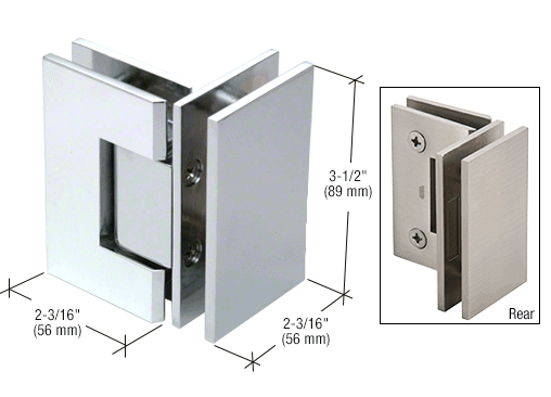 Shower Door Hinges for Glass Doors and Enclosures