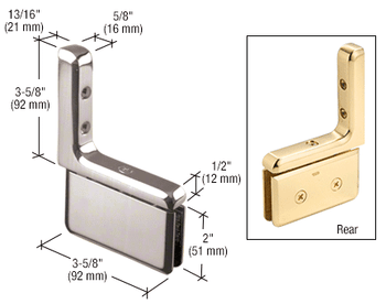 Prima Prima Series L-Bracket Wall Mount Hinges Prima Prima Series L-Bracket Wall Mount Hinges