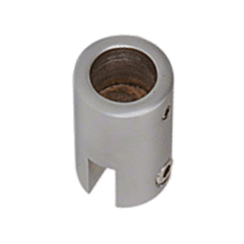 Brushed Nickel Vertical Support Bar Bracket for 6mm to 8mm Brushed Nickel Vertical Support Bar Bracket for 6mm to 8mm