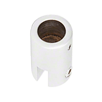 White Support Bar Bracket for 6mm to 8mm Glass White Support Bar Bracket for 6mm to 8mm Glass