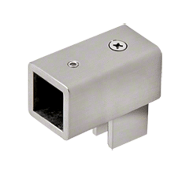 Brushed Nickel Swiveling U-Bracket for 6mm to 8mm 6 to 8 mm Glass - Square Bar Brushed Nickel Swiveling U-Bracket for 6mm to 8mm 6 to 8 mm Glass - Square Bar