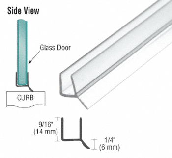 Dual Durometer PVC Seal and Wipe for 10mm Glass