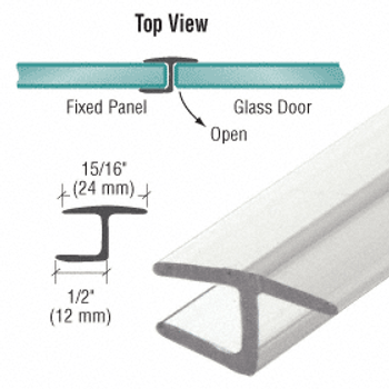 Polycarbonate h Jamb 180 Degree for 12mm Glass