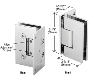 Geneva Adjustable Geneva 344 Offset Wall Mount Hinge with Finish selector Geneva Adjustable Geneva 344 Offset Wall Mount Hinge with Finish selector