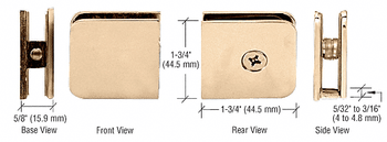 Shower Enclosure Clamps Gold Plated Traditional Style Fixed Panel U Clamp Shower Enclosure Clamps Gold Plated Traditional Style Fixed Panel U Clamp