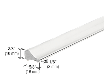 White Frameless Shower Door Tapered Threshold