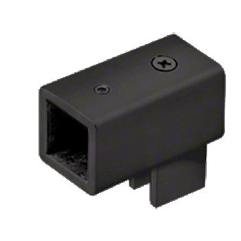 Matt Black Swiveling U-Bracket for 6mm to 8mm 6 to 8 mm Glass - Square Bar Matt Black Swiveling U-Bracket for 6mm to 8mm 6 to 8 mm Glass - Square Bar