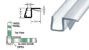CRL Shower Seal PCJ8 for 90 Deg Shower Screens CRL Shower Seal PCJ8 for 90 Deg Shower Screens