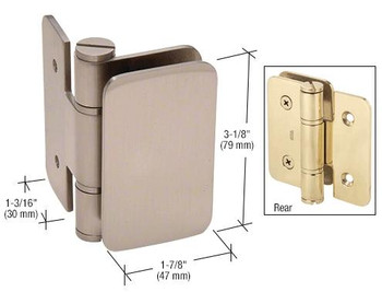 Zurich Zurich 03 Series Wall Mount In-swing Hinge - Brushed Nickel