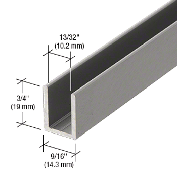 SDCD38AB Fixing U-Channel Brushed Annodised Finish for 10mm Shower Glass