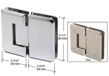 Pinnacle Pinnacle 180 Series Glass to Glass Hinge with Finish Selector