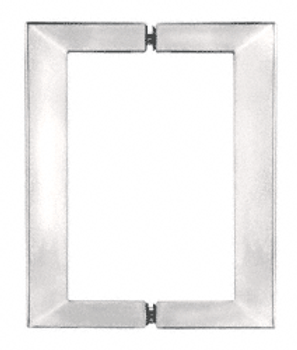 Chrome 6 x 6 SQ Series Square Tubing Back-to-Back Pull Handle Chrome 6 x 6 SQ Series Square Tubing Back-to-Back Pull Handle