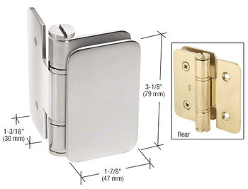 Zurich Zurich 03 Series Wall Mount In-swing Hinge - Polished Stainless Zurich Zurich 03 Series Wall Mount In-swing Hinge - Polished Stainless