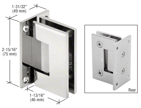 Geneva Junior Geneva 037 Series Wall Mount Full Back Plate Hinge