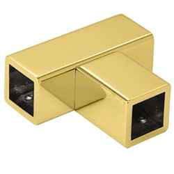 Brass T Junction Bracket for Square Bar