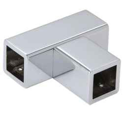 Chrome T Junction Bracket for Square Bar