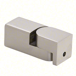 Brushed Nickel Adjustable Wall Mount Bracket for Square Bar