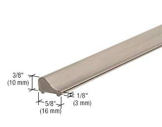 Frameless Shower Door Tapered Threshold - Brushed Nickel