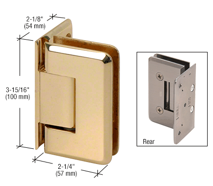 Cologne Brass Cologne 044 Series Wall Mount Offset Back Plate Hinge