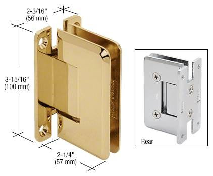 Cologne Cologne 037 Series Wall Mount Hinge Polished Brass