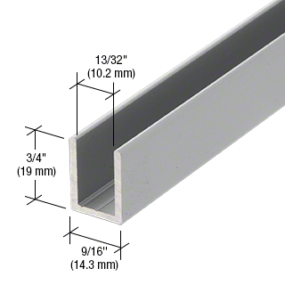 SDCD38A Fixing U-Channel Satin Annodised Finish for 10mm Shower Glass