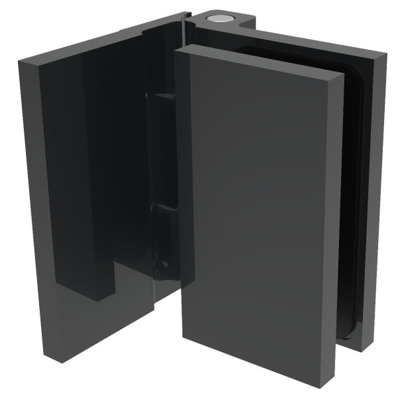 Como Matte Black 90º Glass-to-Wall Hinge C0M044MBL