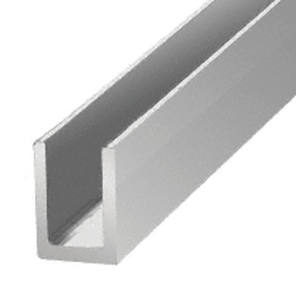 SDCD516BA Uchannel in Chrome for 8mm glass panels SDCD516BA Uchannel in Chrome for 8mm glass panels