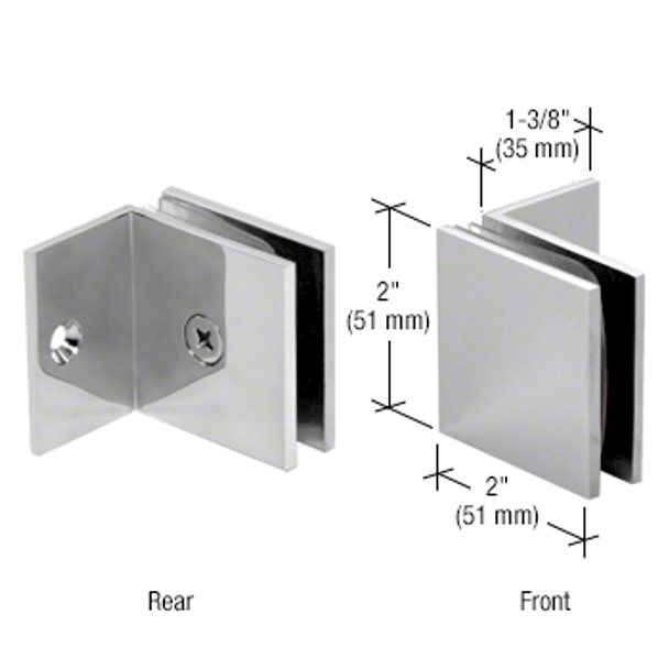 Shower Glass Clamps Square Clamp With Small Leg