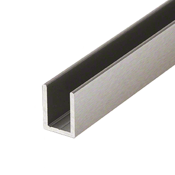 SDCD38BN 10mm Uchannel in Brushed Nickle Finish for Glass panels