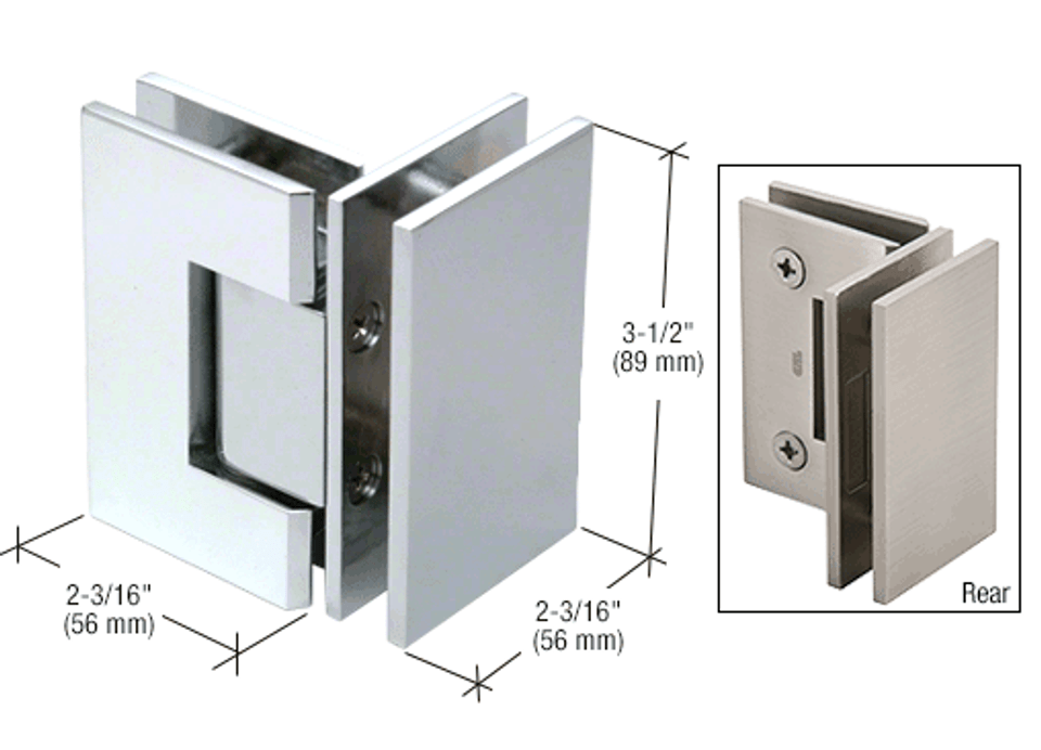 Shower Door Hinges for Glass Doors and Enclosures